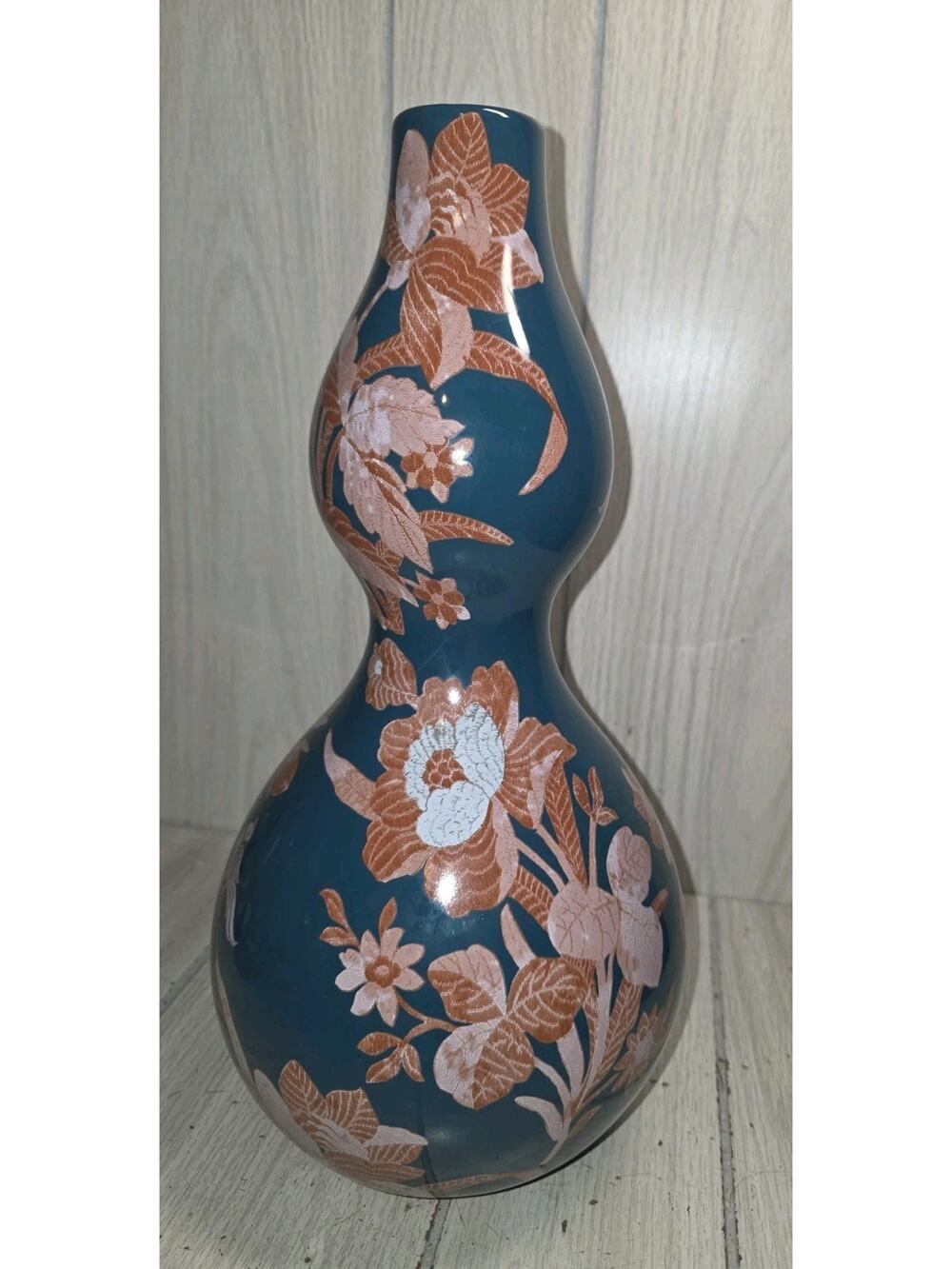 Anthropologie Jade Bird Floral Vase Boho Heritage Beautiful Cottagecore Read